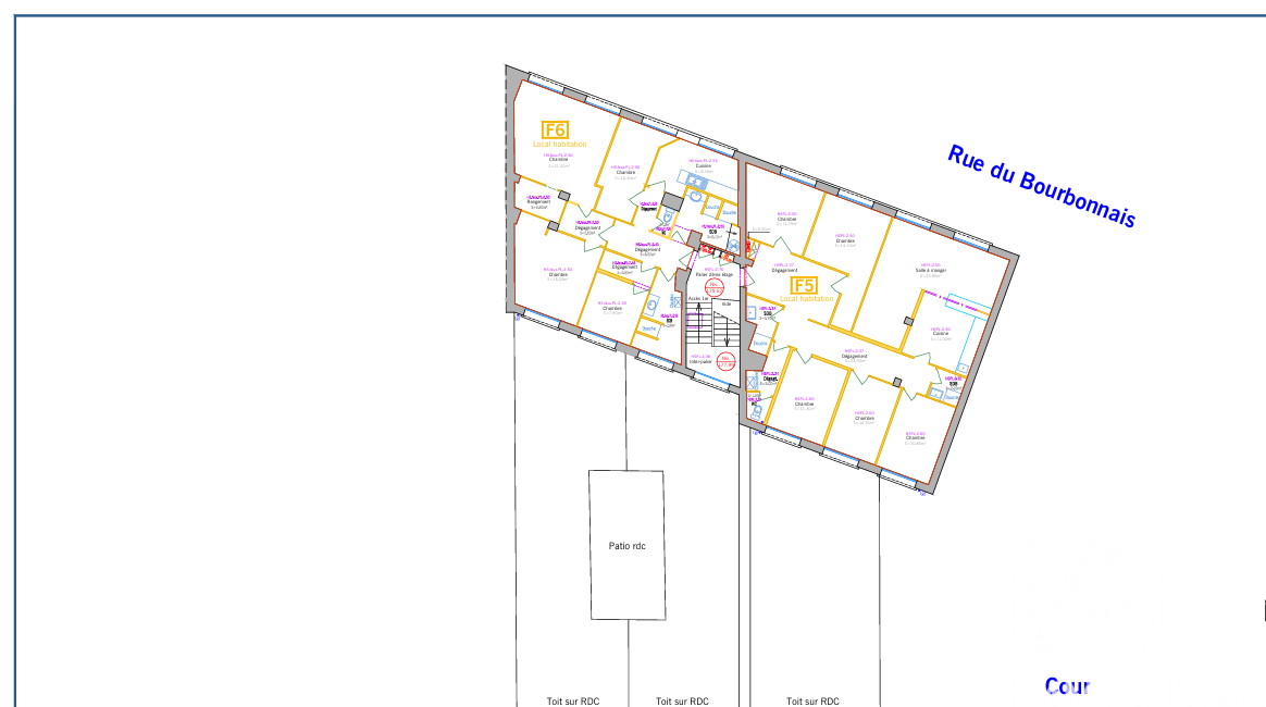 Lyon 9e - 98m² - 3p. - 2ch.