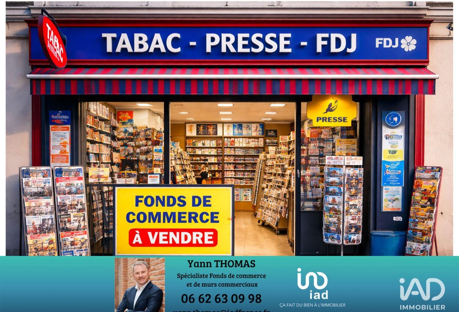 Vente Tabac 60 m&sup2; — photo 1