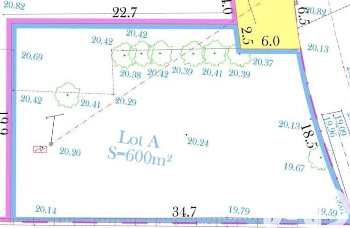 Vente Terrain à bâtir 600 m&sup2; — photo 3