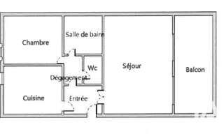 Appartement 2 Pièces 50 m² à louer à Montpellier (34070)