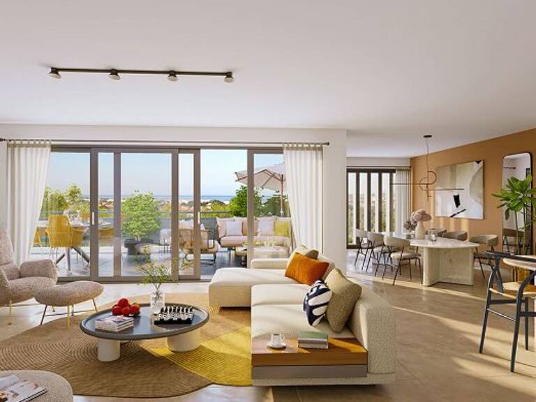 superbe T4 de 105 m² en REZ DE JARDIN ET VUE MER — photo 1