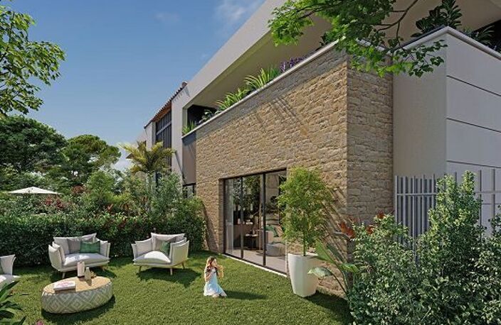 superbe T4 de 105 m² en REZ DE JARDIN ET VUE MER — photo 2