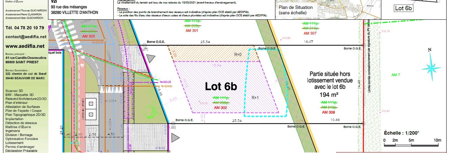 Terrain   m² à vendre à Genas (69740)