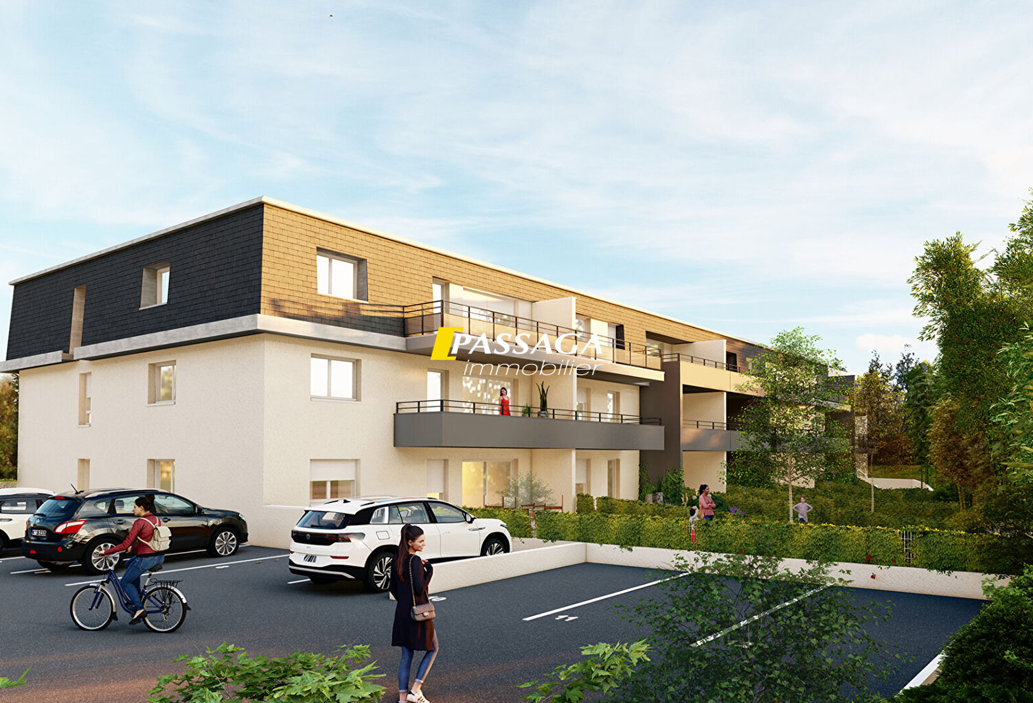 A VENDRE - Appartement T3 avec parking couvert -  OLEMPS — photo 1