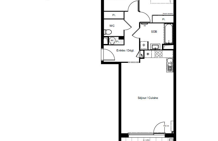A VENDRE - Appartement T3 avec parking couvert -  OLEMPS — photo 4