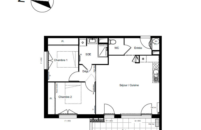 A VENDRE - Appartement T3 avec parking couvert -  OLEMPS — photo 5