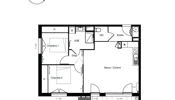 Appartement 3 pièces  à vendre Olemps 12510