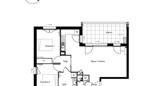 Appartement 3 pièces  à vendre Olemps 12510