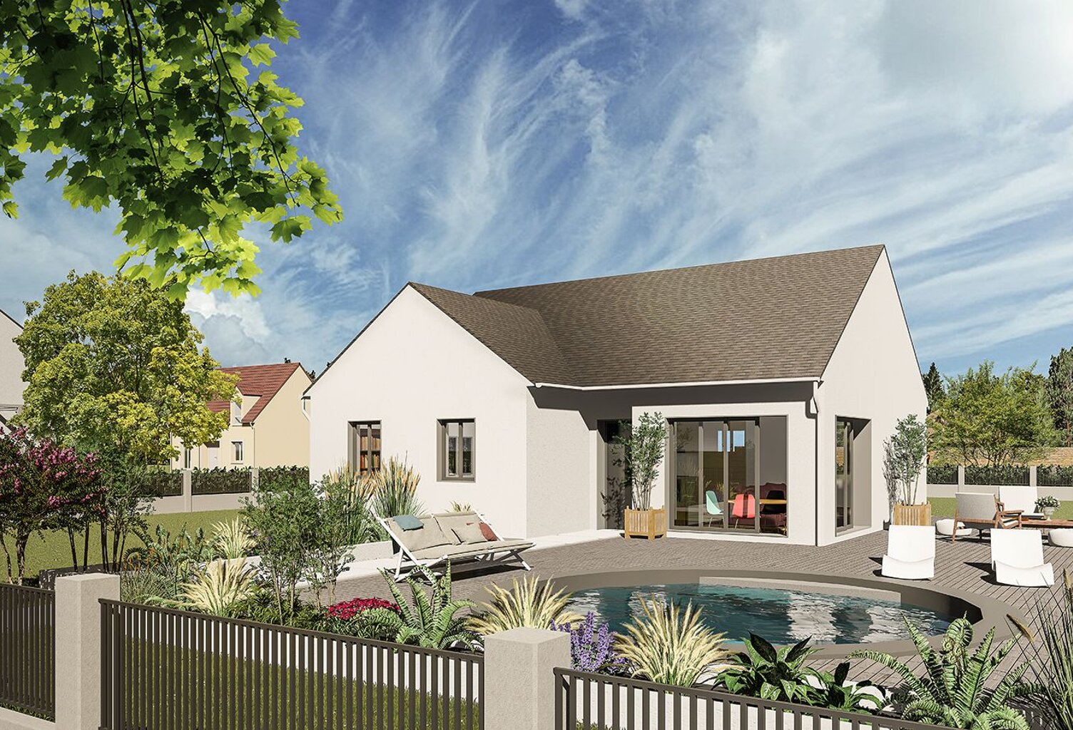 Faites construire votre maison 90.1 m² avec terrain à PIERRES (28) ! — photo 1