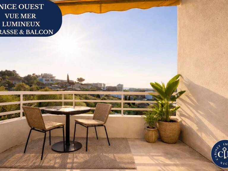 3 Pièces – Terrasse & Balcon – Vue dégagée – Nice Ouest — photo 1