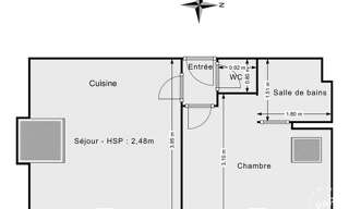 Appartement 2 Pièces 20 m² à vendre à La Ville-du-Bois (91620)