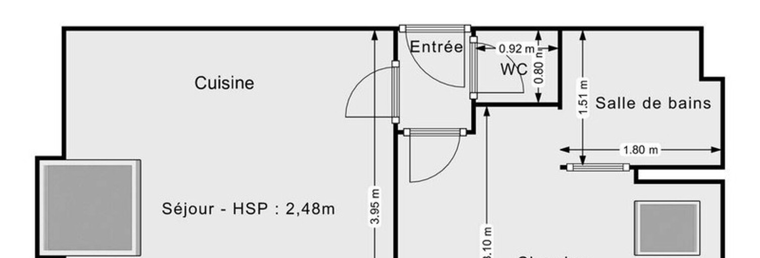 Appartement 2 Pièces 20 m² à vendre à La Ville-du-Bois (91620)