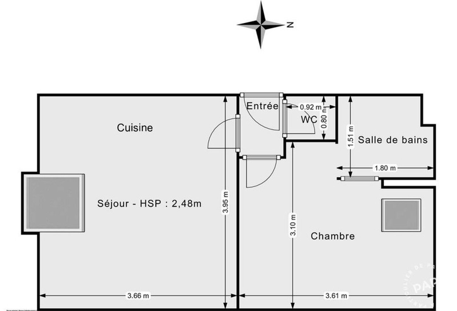 A vendre appartement - La ville Du bois 91 - Centre-ville :     investissement locatif avec locataire en place et bonne rentabilité — photo 1