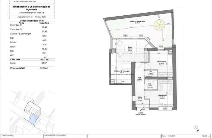 Appartement 3 pièces - XIVème — photo 4