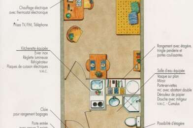 Appartement 1 pièces 505 €