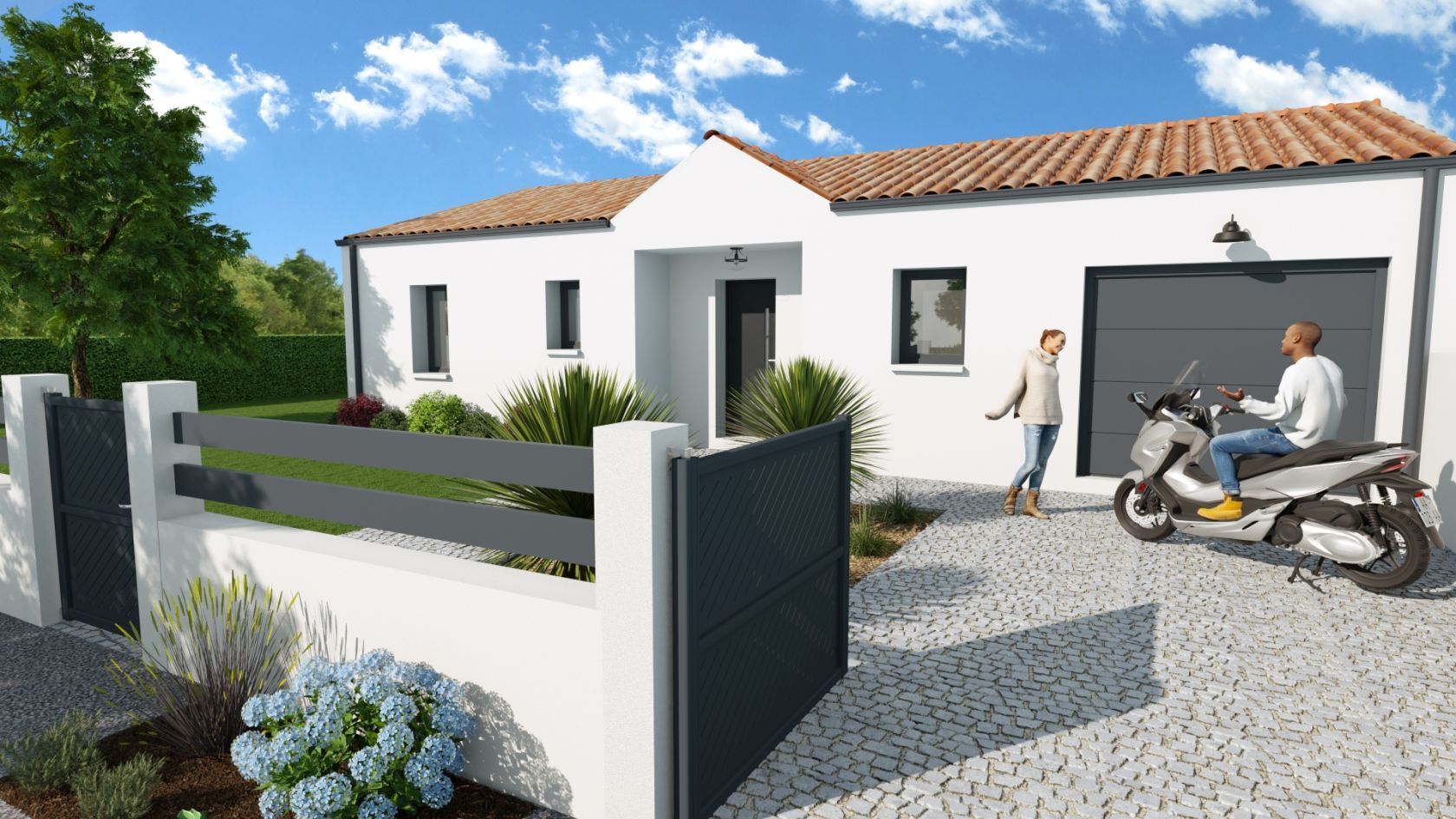 Villa / Maison  T4 à vendre Anais 17540