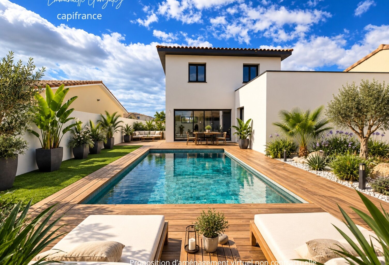 Villa contemporaine 150 m² 5 pièces à BASSAN (34) — photo 1