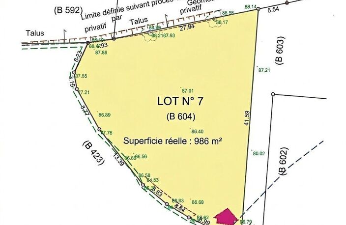 Terrain constructible - 986m² - Montaut — photo 5
