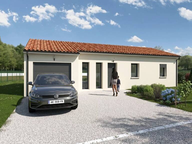 Projet de maison de plain-pied à Tercé — photo 1