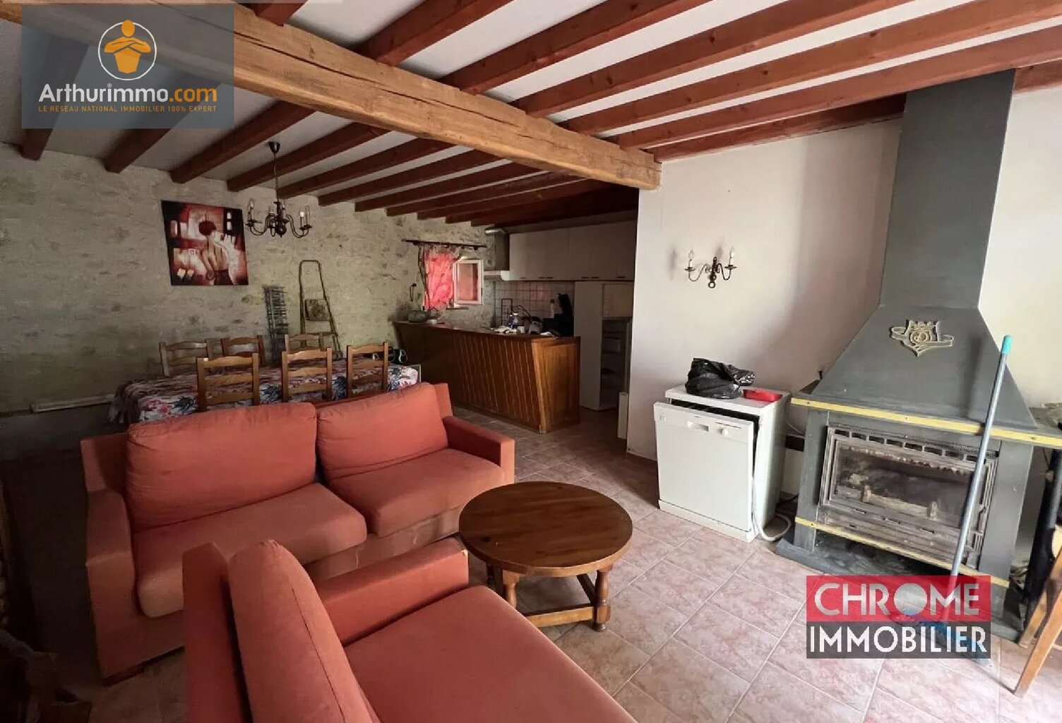 Maison en pierre + dépendance de 250m² avec vue sur étang — photo 1