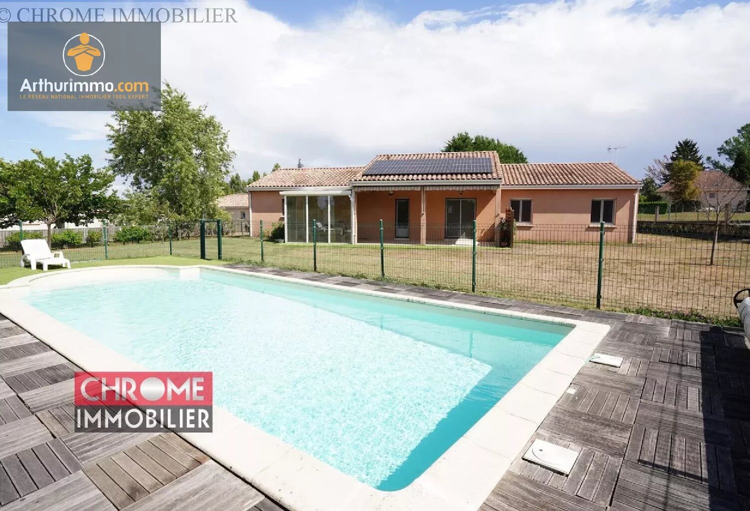 Villa de plain-pied avec piscine — photo 1