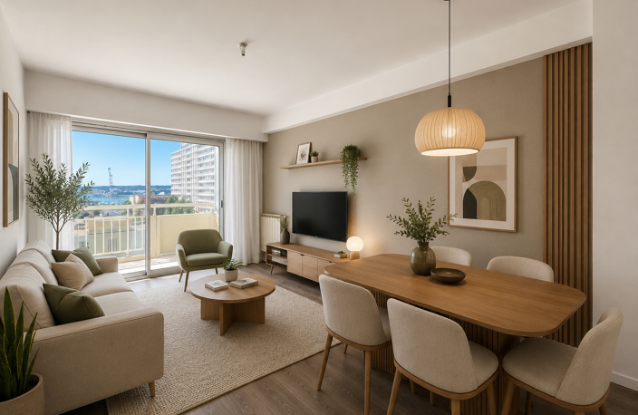 M2281 - TOULON - Mourillon - Appartement T3 - Balcon - Vue mer — photo 2