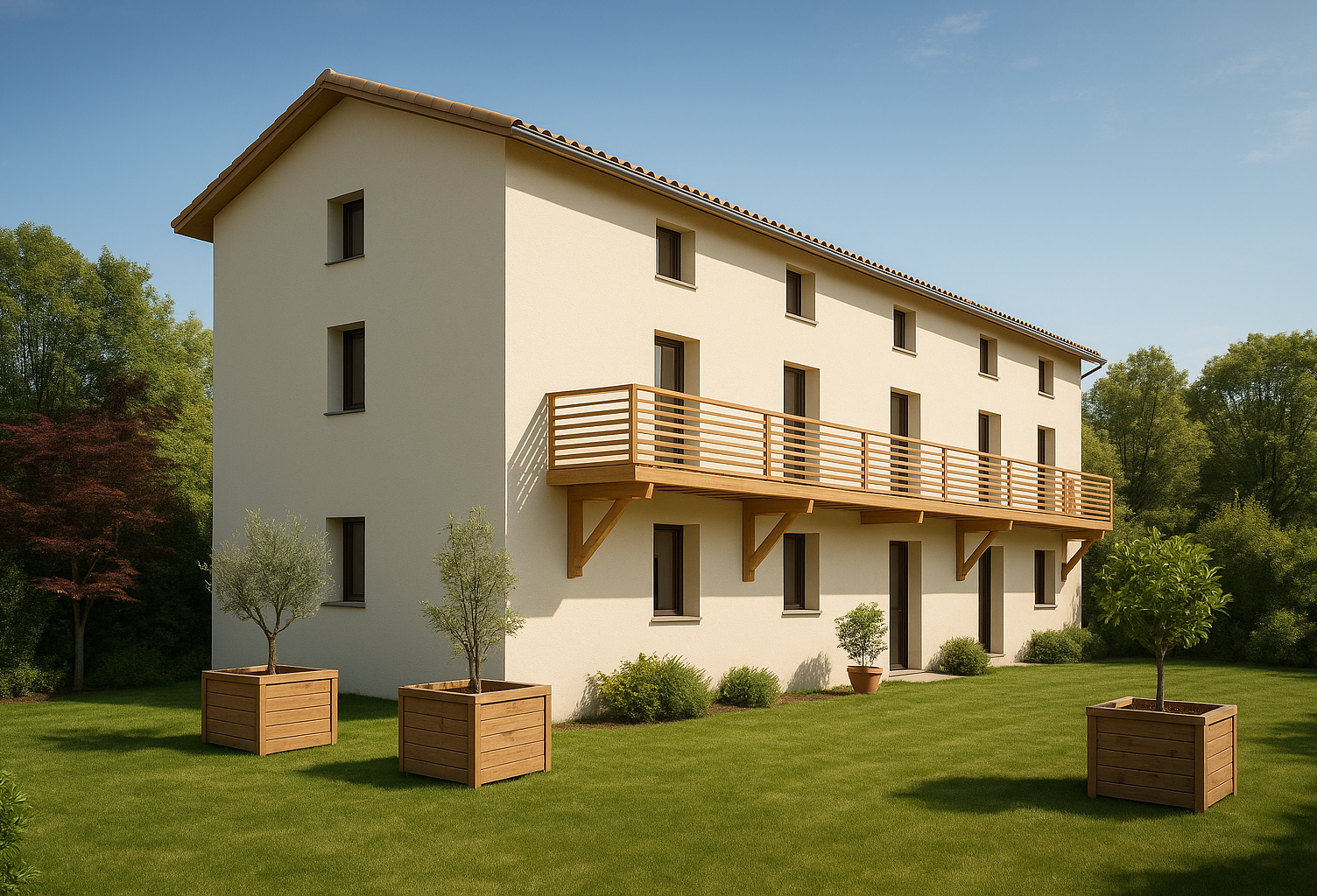 Ensemble immobilier avec maison 200m2 + terrain constructibl — photo 1