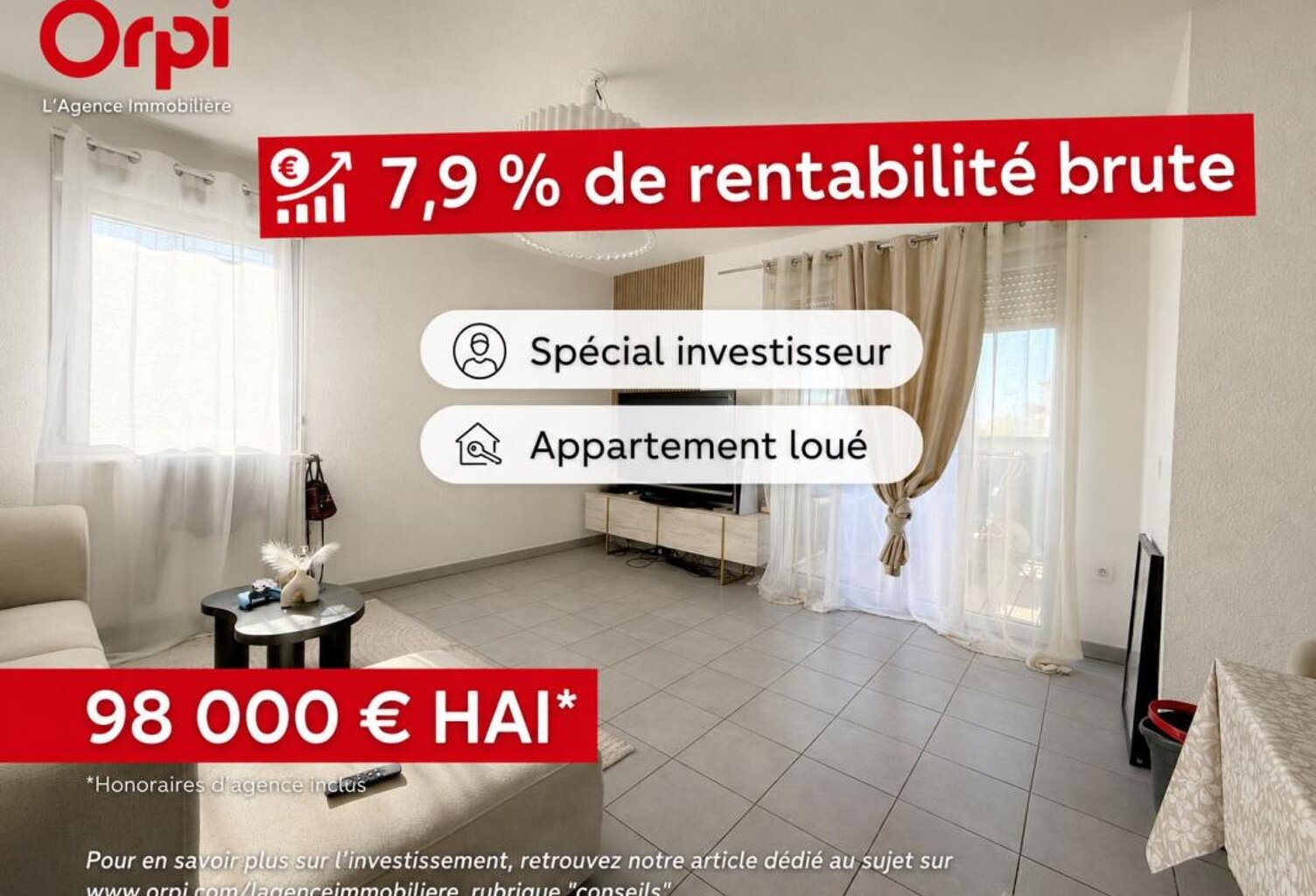 TOULOUSE BELLEFONTAINE – T3 AVEC DOUBLE TERRASSE ET PARKING SOUS-SOL — photo 1