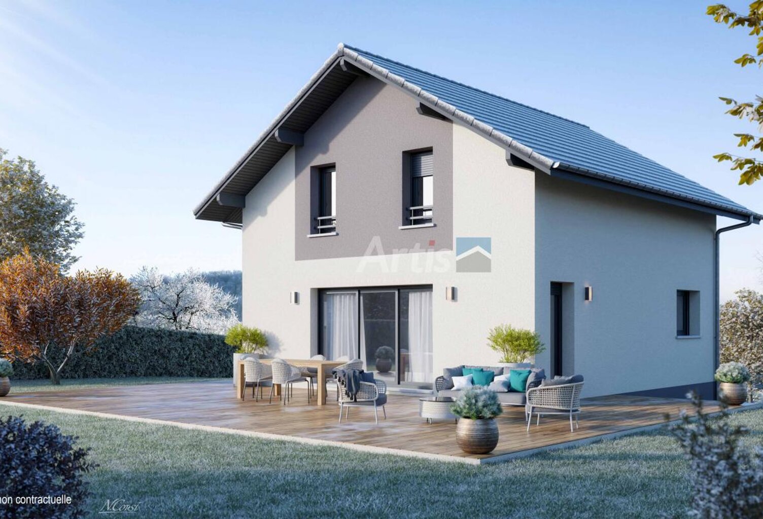 CRUSEILLES – Projet de maison contemporaine dans un quartier privilégié — photo 1