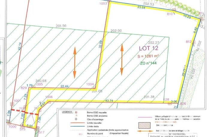 Vente Terrain à bâtir 1 281 m&sup2; — photo 3