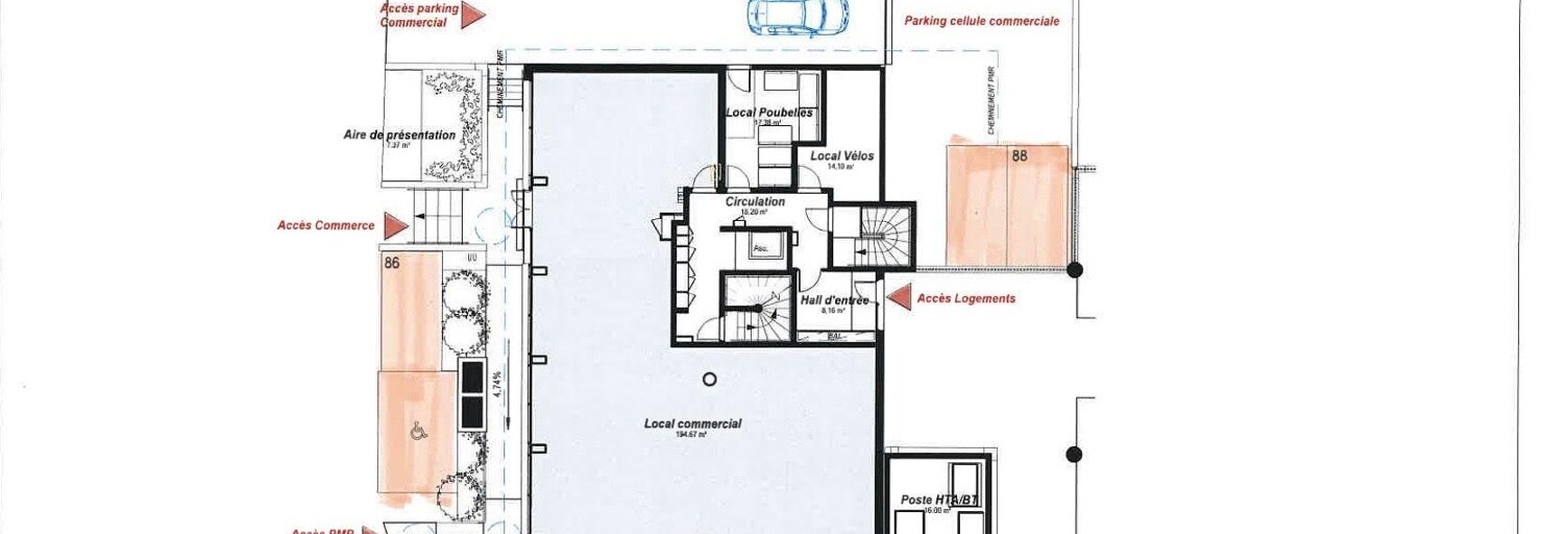 Commerce  194 m² à vendre à Reims (51100)