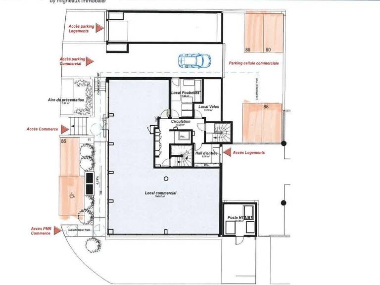 Vente Boutique/Local commercial 194 m&sup2; — photo 1