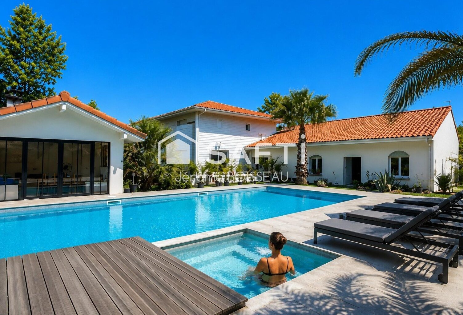 VILLA MODERNE DE 222M2  AIR PARK DE BISCARROSSE- 336M2 DE HANGAR — photo 1