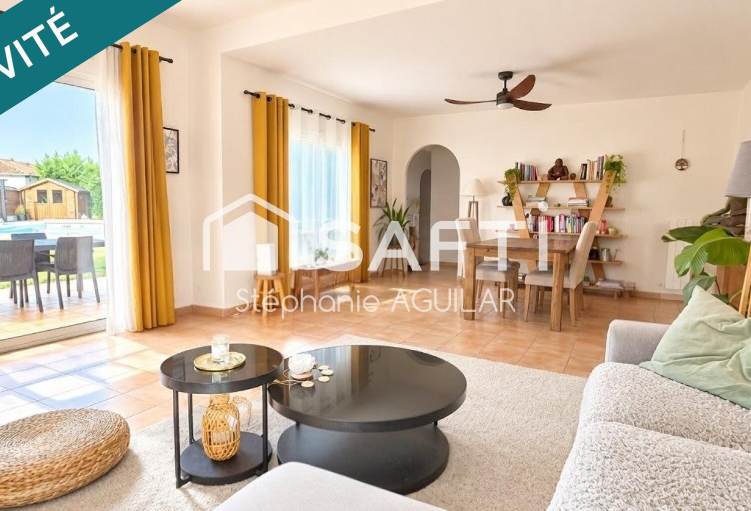 plain pied, 4 chb, 2 sdb,2 WC, garage, piscine — photo 1