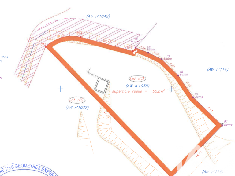 Vente Terrain à bâtir 559 m&sup2; — photo 1