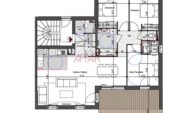 APPARTEMENT T4 AVEC TERRASSE — photo 2