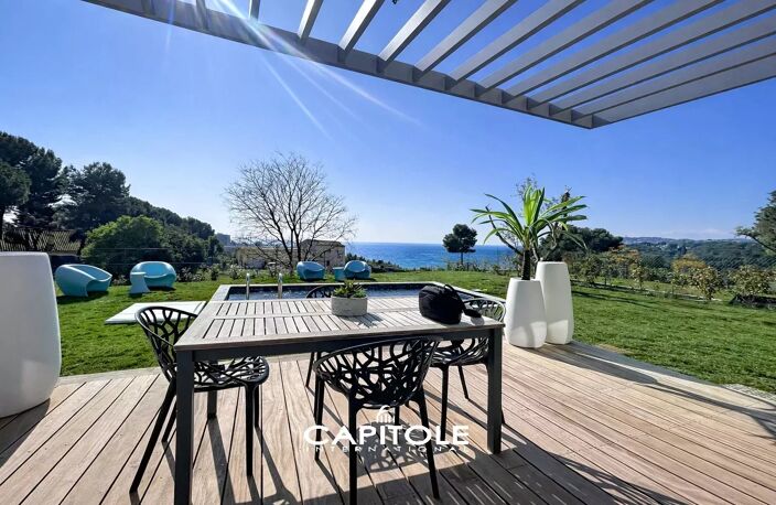 Antibes – Vue mer – Villa contemporaine neuve 5P de 144 m² sur u — photo 2