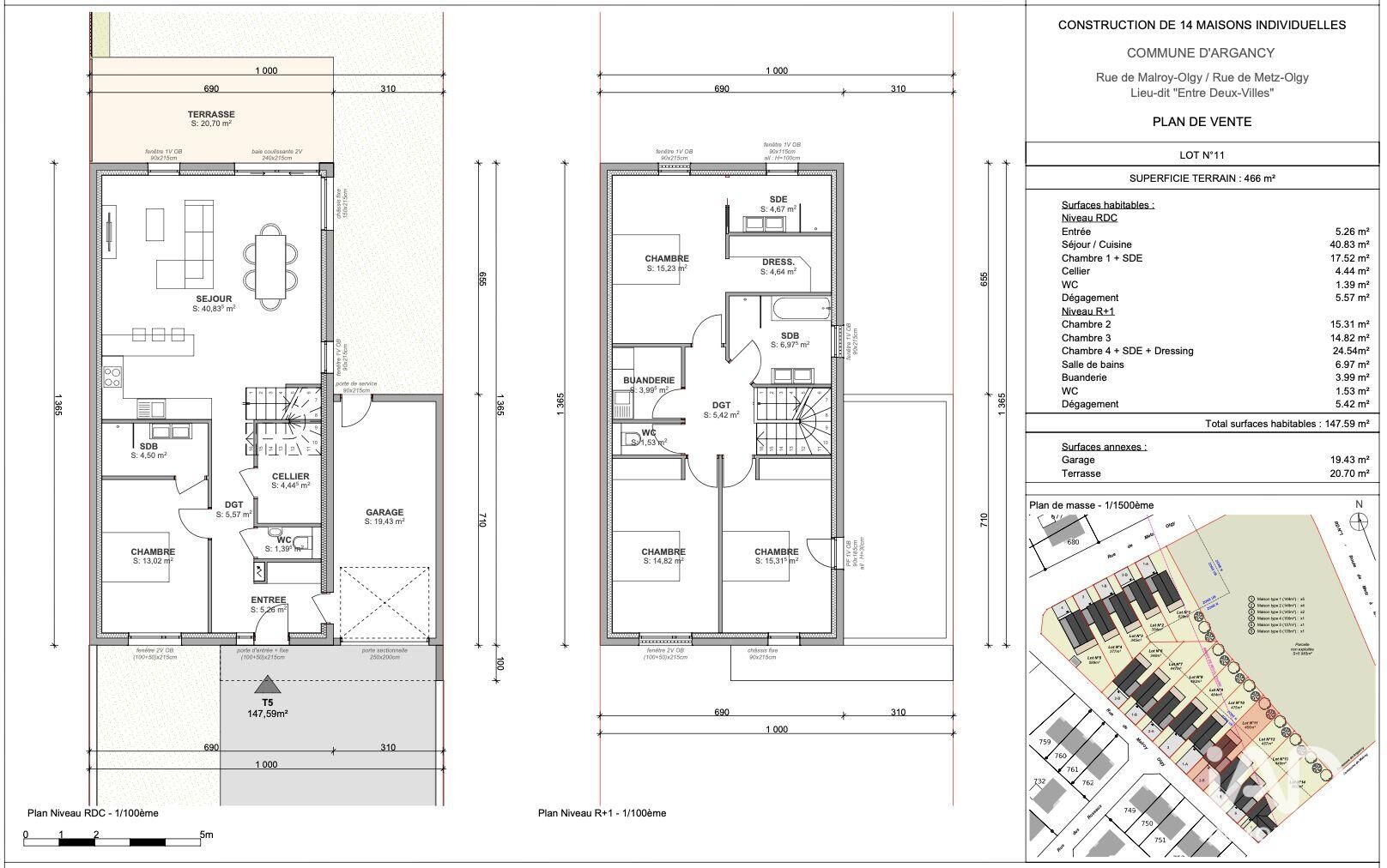 Maison à vendre, 6 pièces, 147 m², Argancy
