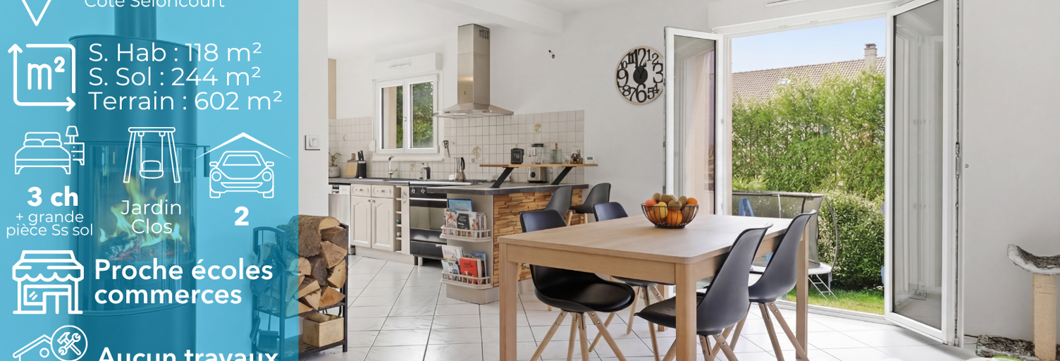 Maison 6 Pièces 118 m² à vendre à Seloncourt (25230)