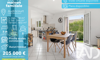 Maison 6 Pièces 118 m² à vendre à Audincourt (25400)
