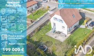 Maison 6 Pièces 118 m² à vendre à Audincourt (25400)