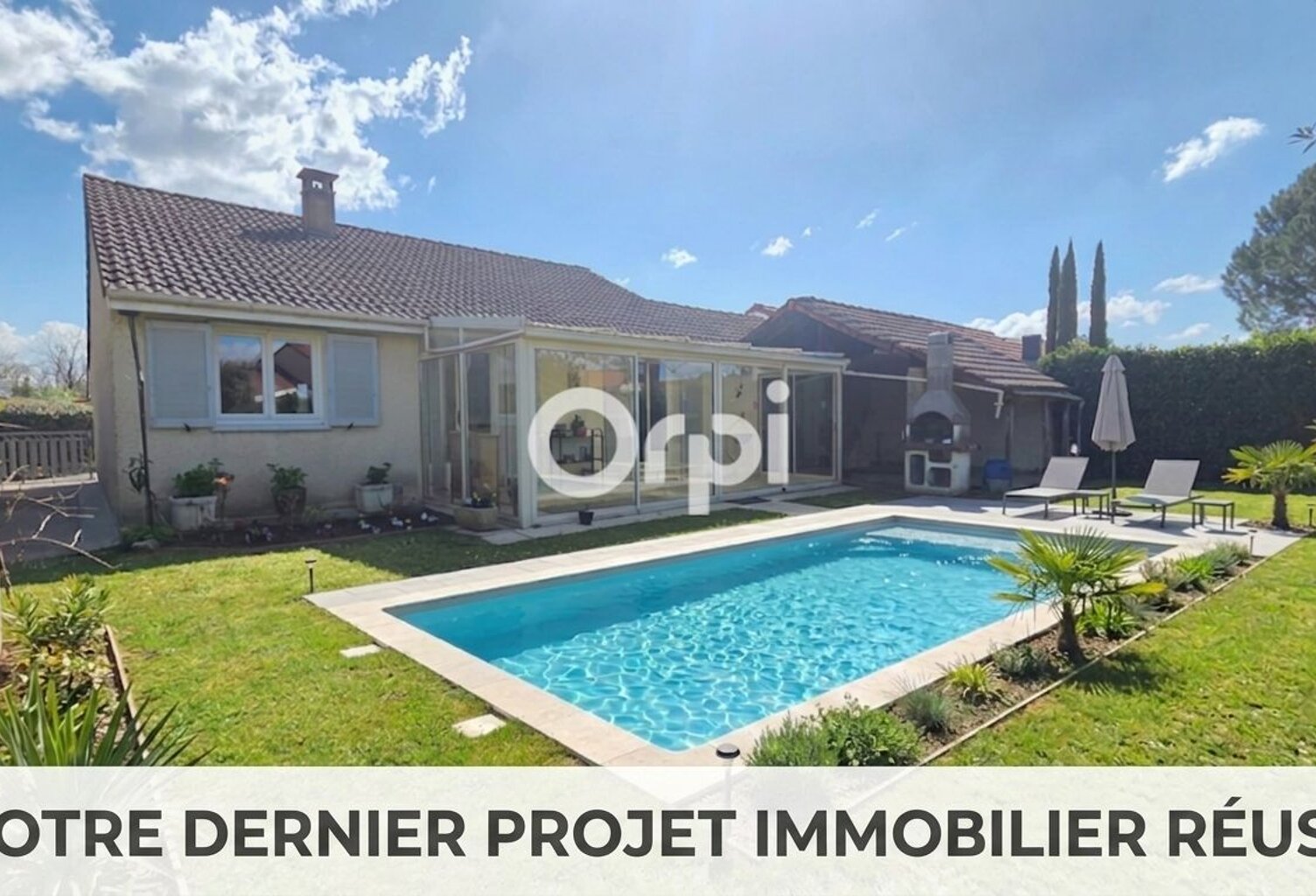 Maison de plain-pied avec jardin et véranda — Le calme à Meyzieu — photo 1