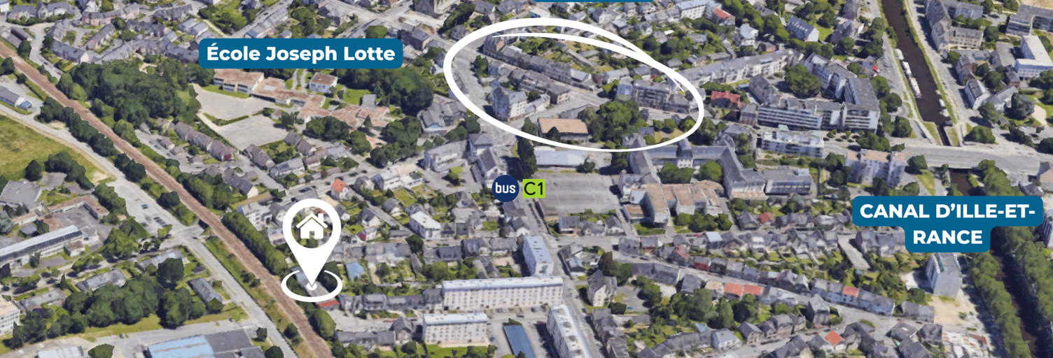 Terrain  420 m² à vendre à Rennes (35000)