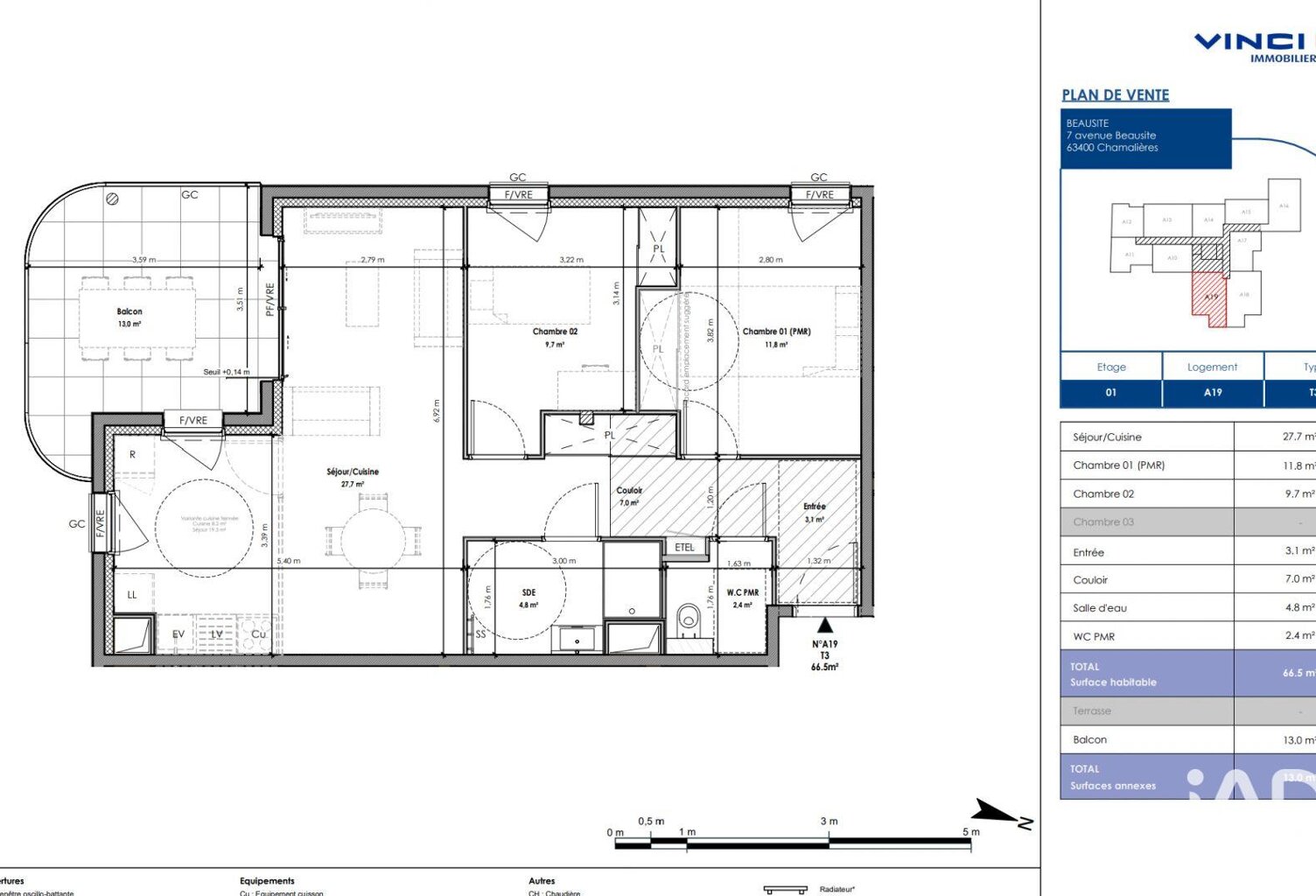 Vente Appartement 3 pièces — photo 1