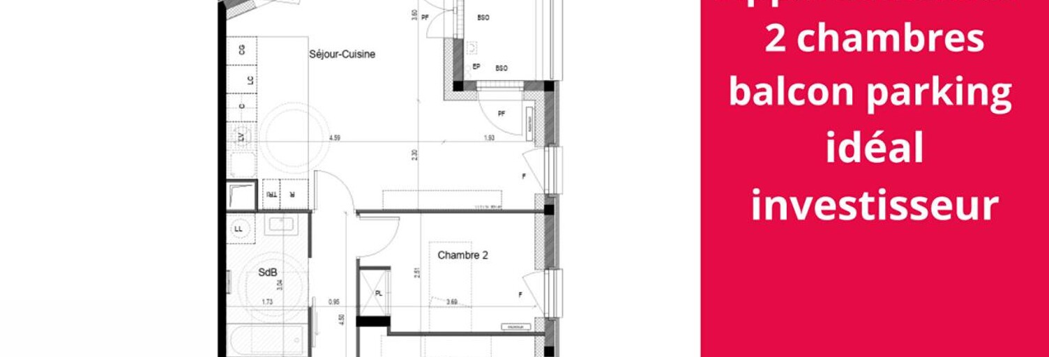 Appartement 3 Pièces 62 m² à vendre à Palaiseau (91120)