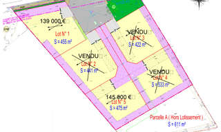 Terrain  455 m² à vendre à Monteux (84170)