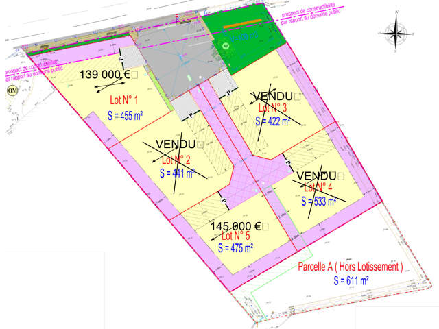 Dept 84 - Monteux - Terrains dans petit lotissement 139 000 — photo du bien