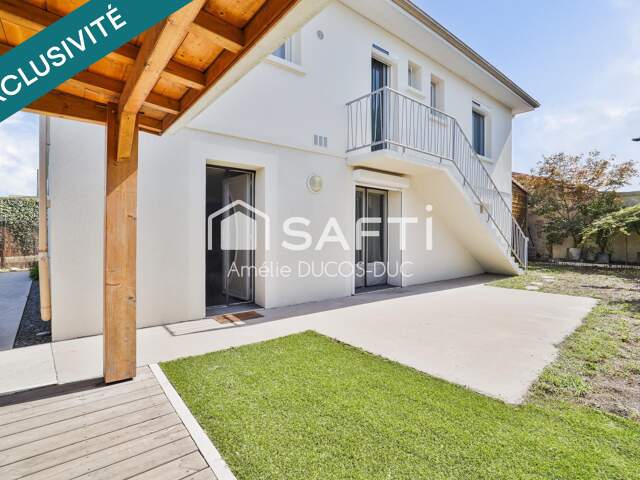 Eysines - Maison familiale rénovée en parfait état, séjour avec cuisine ouverte, 3 chambres, bureau, salle de bains, 3 WC, local commercial — photo du bien