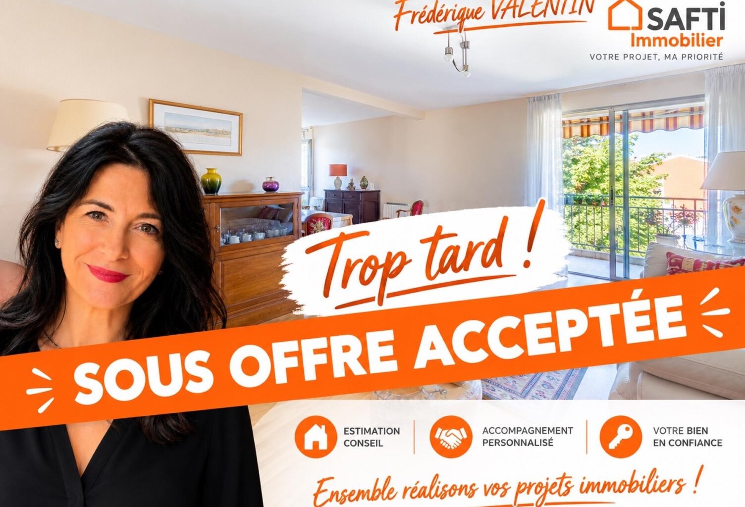 Appartement T3 lumineux avec terrasse, cellier et parking secteur FIRMIS — photo 1