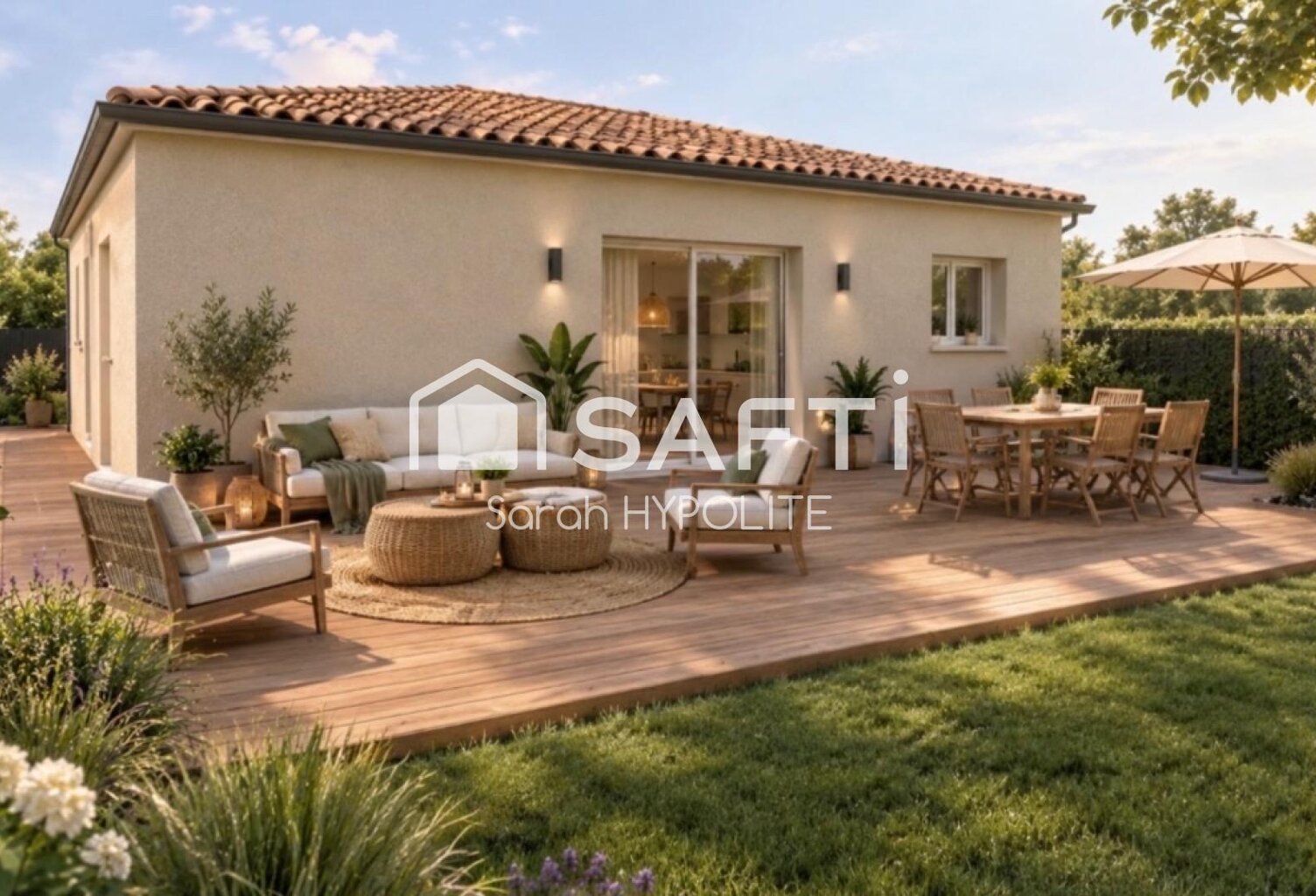 Terrain 1700 m2 avec vue sur les vignes — photo 1